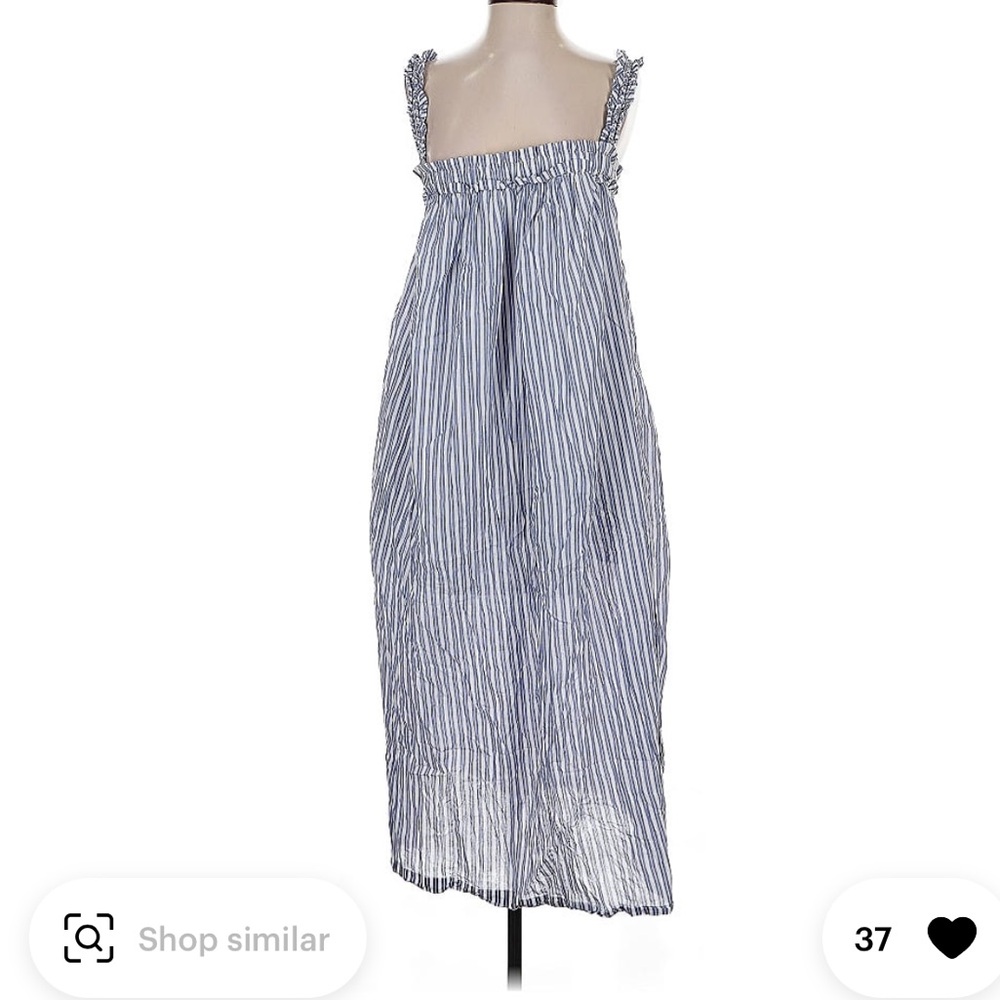 J crew Blue and White Striped Dress S
